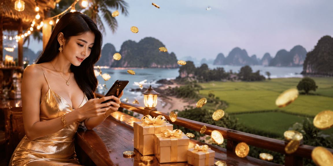 Thành viên VIP vip1 tại Ninh Bình nhận thưởng bonus bên bờ hồ thiên nhiên yên tĩnh